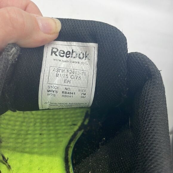 Reebok Work Shoe Sublite CushionSteel Toe Non Slip Size 7M Mens Size 9 Women - Picture 9 of 11